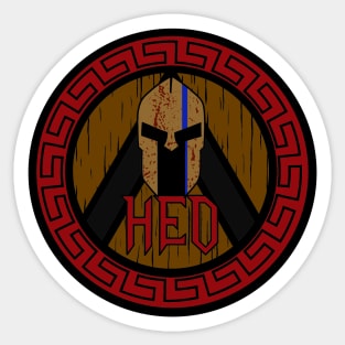 HED Spartan Shirt Sticker